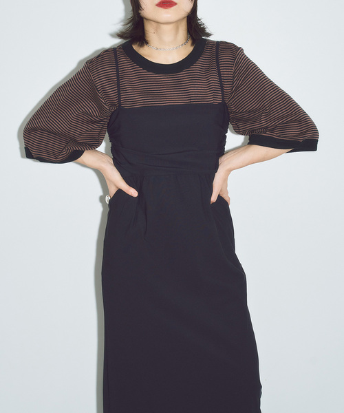 CITYSHOP(シティーショップ)の「《追加2》2WAY CAMI DRESS:ワンピース(ワンピース・レディース・ブラック・38/36)」の10枚目の写真
