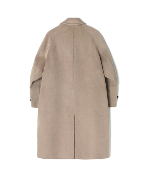 ADHOC（アドホック）の「男女共用セミオーバーバルマカンコート (DK-BEIGE) (HBAHCA1)（チェスターコート・レディース・その他・FREE/100/95/105）」の2枚目の写真