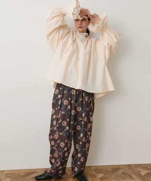 Libra Cue(リブラ キュー)の「コクーンシルエットプリントパンツ(その他パンツ・レディース・ブラウン/ブラック・FREE)」の7枚目の写真