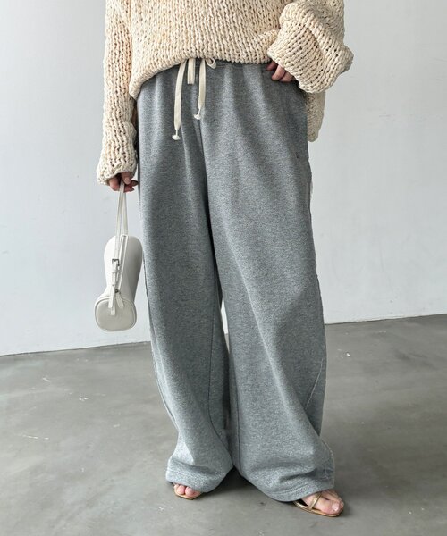 DouDou(ドゥドゥ)の「【完売カラー追加/SAKURA企画】ラメドロストDD刺繍スウェットパンツ(スウェットパンツ・レディース・グレー/オフホワイト・38/36)」の22枚目の写真
