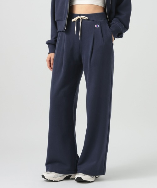 Champion（チャンピオン）の「【Champion(チャンピオン）】ワイドスウェットパンツ（スウェットパンツ・レディース・ネイビー/オートミール・FREE）」の17枚目の写真
