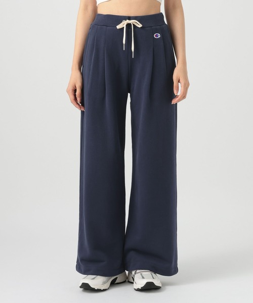 Champion（チャンピオン）の「【Champion(チャンピオン）】ワイドスウェットパンツ（スウェットパンツ・レディース・ネイビー/オートミール・FREE）」の8枚目の写真