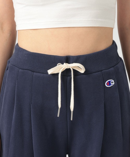 Champion（チャンピオン）の「【Champion(チャンピオン）】ワイドスウェットパンツ（スウェットパンツ・レディース・ネイビー/オートミール・FREE）」の11枚目の写真