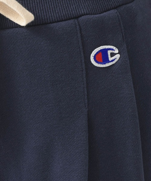 Champion（チャンピオン）の「【Champion(チャンピオン）】ワイドスウェットパンツ（スウェットパンツ・レディース・ネイビー/オートミール・FREE）」の6枚目の写真