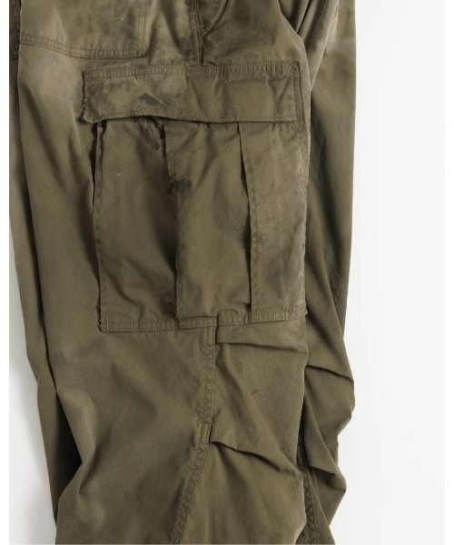 Anachronorm(アナクロノーム)の「FADED CARGO EASY PANTS(デニムパンツ・メンズ・ダークグリーン・3/2)」の10枚目の写真