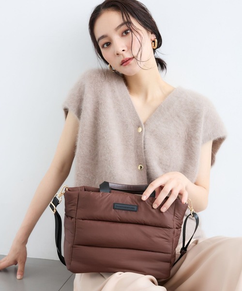 BARNYARDSTORM（バンヤードストーム）の「BARNYARDSTORM / 軽量2WAYパフトートBAG【撥水 / WEB限定カラー】（トートバッグ・レディース・ブラック/レッド/カーキ/ブラウン・FREE）」の7枚目の写真