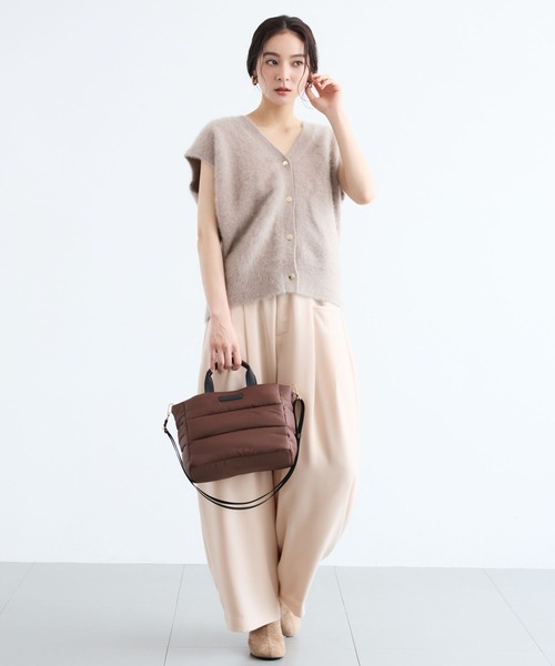 BARNYARDSTORM（バンヤードストーム）の「BARNYARDSTORM / 軽量2WAYパフトートBAG【撥水 / WEB限定カラー】（トートバッグ・レディース・ブラック/レッド/カーキ/ブラウン・FREE）」の8枚目の写真