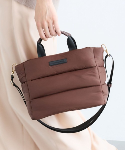 BARNYARDSTORM（バンヤードストーム）の「BARNYARDSTORM / 軽量2WAYパフトートBAG【撥水 / WEB限定カラー】（トートバッグ・レディース・ブラック/レッド/カーキ/ブラウン・FREE）」の6枚目の写真