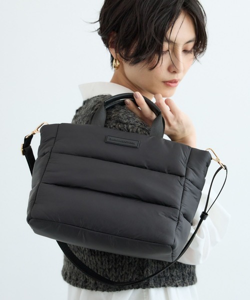 BARNYARDSTORM（バンヤードストーム）の「BARNYARDSTORM / 軽量2WAYパフトートBAG【撥水 / WEB限定カラー】（トートバッグ・レディース・ブラック/レッド/カーキ/ブラウン・FREE）」の13枚目の写真