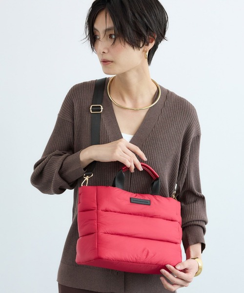 BARNYARDSTORM（バンヤードストーム）の「BARNYARDSTORM / 軽量2WAYパフトートBAG【撥水 / WEB限定カラー】（トートバッグ・レディース・ブラック/レッド/カーキ/ブラウン・FREE）」の16枚目の写真