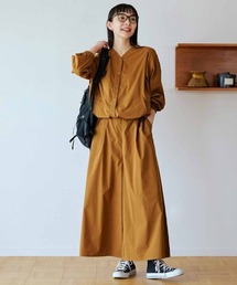 リブ イン コンフォート ことりっぷコラボ 撥水&UVカット&帯電防止 旅に頼れる多機能セットアップ〈キャメルブラウン〉