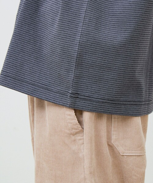 GLOSTER(グロスター)の「【多機能】Functionボーダー ヘンリーネックロンT(Tシャツ/カットソー・メンズ・グレー系その他/ホワイト系その他/ブラック系その他・S/M/L)」の21枚目の写真