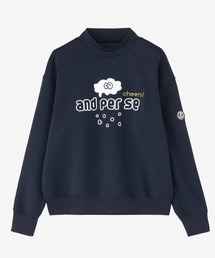 ショットスムーザースウェット長袖モックネックプルオーバー(レディース)