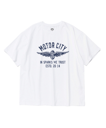 ヴィンテージモーターシティグラフィックドライフィット半袖Tシャツ（ホワイト）