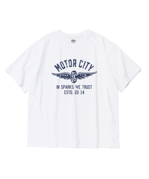 OTHERFITS(アザーフィッツ)の「ヴィンテージモーターシティグラフィックドライフィット半袖Tシャツ(ホワイト)(Tシャツ/カットソー・メンズ・その他・MEDIUM/LARGE/X-LARGE/2XL)」の1枚目の写真