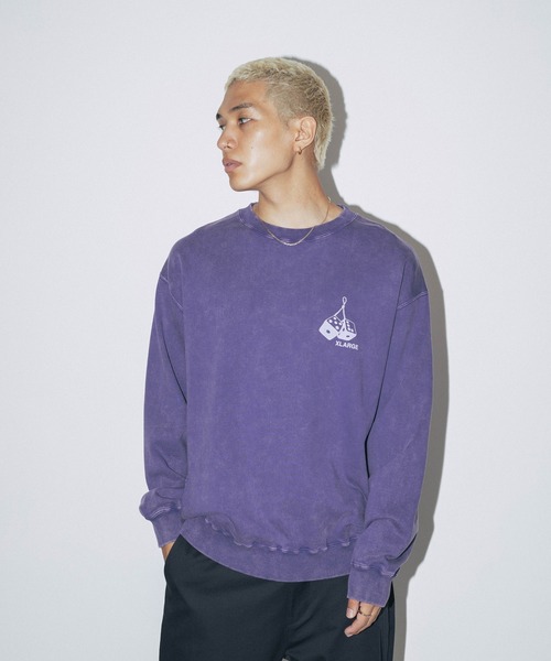 XLARGE(エクストララージ)の「MONKEY WRENCHERS CREWNECK SWEATSHIRT(スウェット・メンズ・ブラウン/ブラック/パープル・XL/S/L/M)」の15枚目の写真
