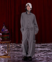 Nora Lily（ノラリリー）の「【Nora Lily】Oversized Shirt All-in-one（つなぎ/オールインワン）」