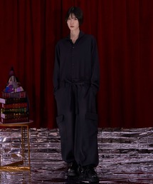 Nora Lily（ノラリリー）の「【Nora Lily】Oversized Shirt All-in-one（つなぎ/オールインワン）」