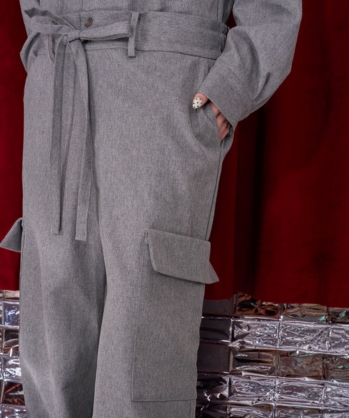 Nora Lily(ノラリリー)の「【Nora Lily】Oversized Shirt All-in-one(つなぎ/オールインワン・レディース・ブラウン/ブラック/グレー・FREE)」の19枚目の写真