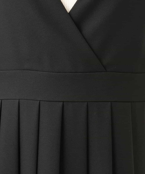 MK MICHEL KLEIN（エムケーミッシェルクラン）の「[洗える]プリーツデザインジャンパースカート（ワンピース・レディース・ダークグレー/ブラック・38）」の6枚目の写真