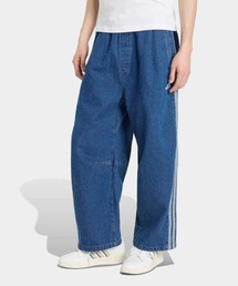 スタジアム オーバーサイズフィット デニム フルレングス オープンヘム トラックパンツ / アディダス adidas
