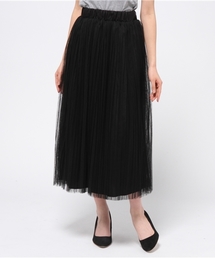 Re:EDIT | [Re:EDIT/リエディ]＜2016 SS春新作＞[リエディオリジナル]ロング丈プリーツチュールスカート(スカート)