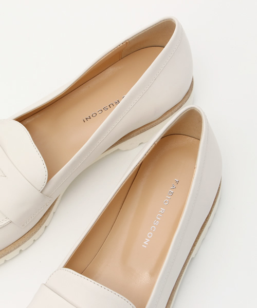 FABIO RUSCONI（ファビオルスコーニ）の「シャークソールレザーローファー（ローファー・レディース・ブラック/ホワイト・36/37/38）」の9枚目の写真