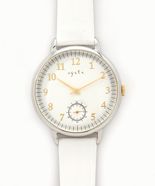 アガット 時計 ラウンドフェイス革ベルトウォッチ｜時計｜アガット 公式オンラインストア