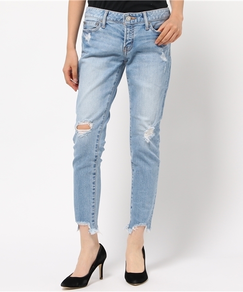 MOUSSY（マウジー）の「fringe cropped Skinny2（デニムパンツ・レディース・ブルー/ライトブルー・24inch/25inch/26inch/27inch）」の7枚目の写真