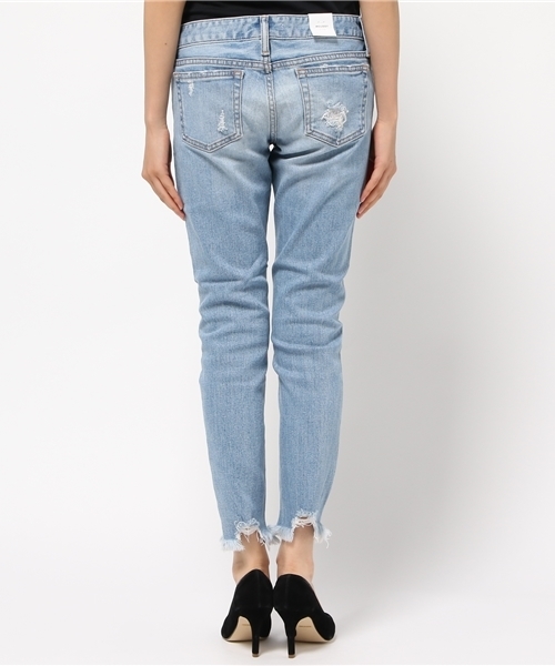 MOUSSY（マウジー）の「fringe cropped Skinny2（デニムパンツ・レディース・ブルー/ライトブルー・24inch/25inch/26inch/27inch）」の9枚目の写真