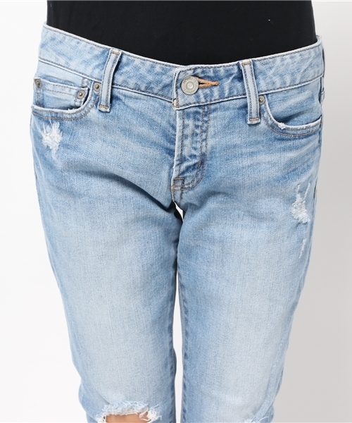 MOUSSY（マウジー）の「fringe cropped Skinny2（デニムパンツ・レディース・ブルー/ライトブルー・24inch/25inch/26inch/27inch）」の10枚目の写真