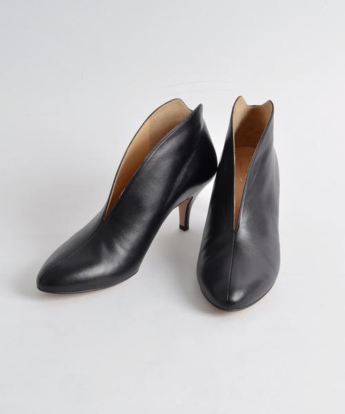 SHIPS for women（シップスフォーウィメン）の「スリットヒールショートブーツ◇（ブーティ・レディース・ベージュ系その他/ブラック・25/45/50/40/30/35）」の13枚目の写真