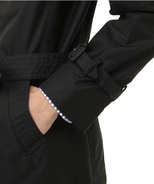 BEAUTY&YOUTH UNITED ARROWS（ビューティーアンドユースユナイテッドアローズ）の「BY T/C GABER TRENCH◆（トレンチコート・メンズ・ブラック/ベージュ・SMALL/MEDIUM/LARGE）」の9枚目の写真