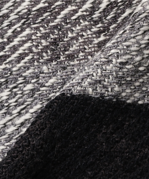 UNITED TOKYO（ユナイテッドトウキョウ）の「スラブボーダーニット（ニット/セーター・メンズ・ブラウン/ダークグレー・3/1/2）」の7枚目の写真