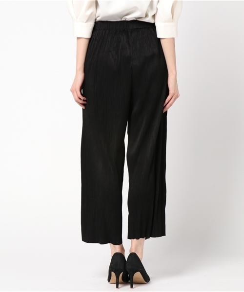 Re:EDIT（リエディ）の「[リエディ]スエード細プリーツワイドパンツ[リエディオリジナル]ボトムス/パンツ/ワイドパンツ・ガウチョパンツ（その他パンツ・レディース・ダークグリーン/マスタード/キャメル/ブラウン/ブラック/ワイン・MEDIUM/LARGE）」の9枚目の写真