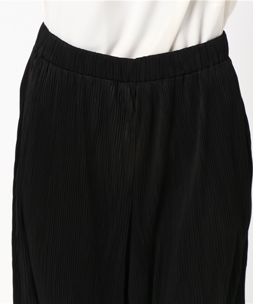 Re:EDIT（リエディ）の「[リエディ]スエード細プリーツワイドパンツ[リエディオリジナル]ボトムス/パンツ/ワイドパンツ・ガウチョパンツ（その他パンツ・レディース・ダークグリーン/マスタード/キャメル/ブラウン/ブラック/ワイン・MEDIUM/LARGE）」の10枚目の写真