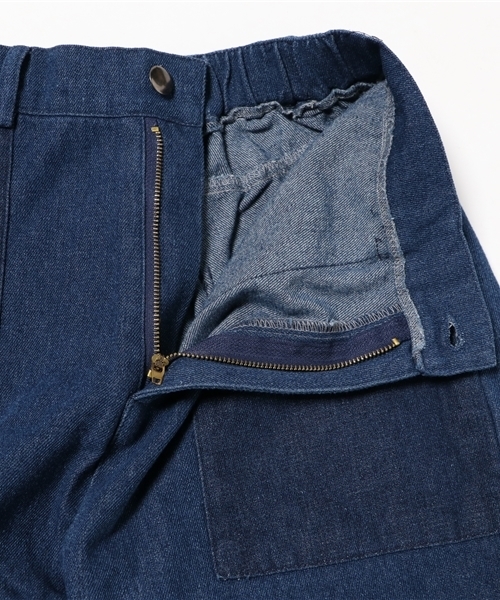 MERLOT（メルロー）の「フリンジ切替ワイドデニム2185N（デニムパンツ・レディース・ライトブルー/ブルー・FREE）」の16枚目の写真