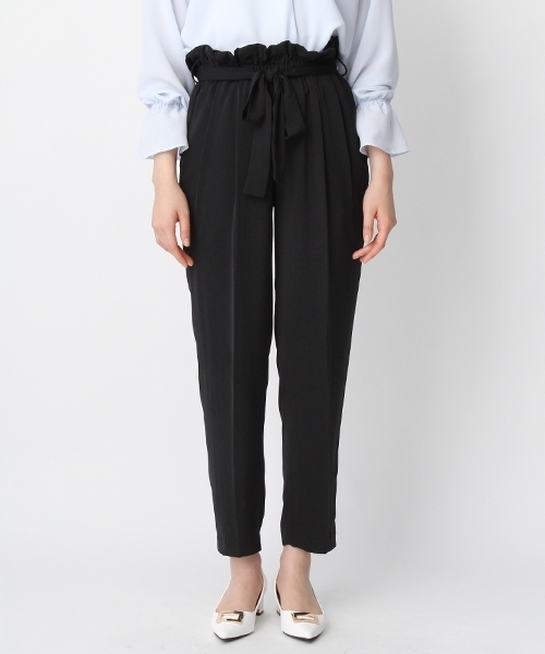 Andemiu（アンデミュウ）の「フリルウエストテーパードパンツ749013（その他パンツ・レディース・キャメル/ピンク/ブラック・MEDIUM/SMALL）」の7枚目の写真