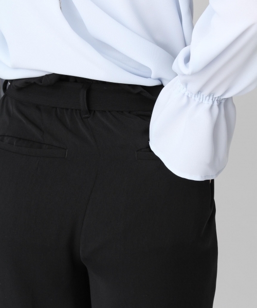 Andemiu（アンデミュウ）の「フリルウエストテーパードパンツ749013（その他パンツ・レディース・キャメル/ピンク/ブラック・MEDIUM/SMALL）」の9枚目の写真