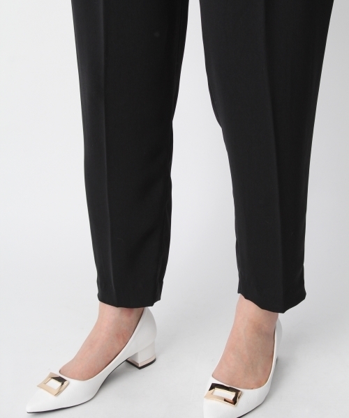 Andemiu（アンデミュウ）の「フリルウエストテーパードパンツ749013（その他パンツ・レディース・キャメル/ピンク/ブラック・MEDIUM/SMALL）」の12枚目の写真