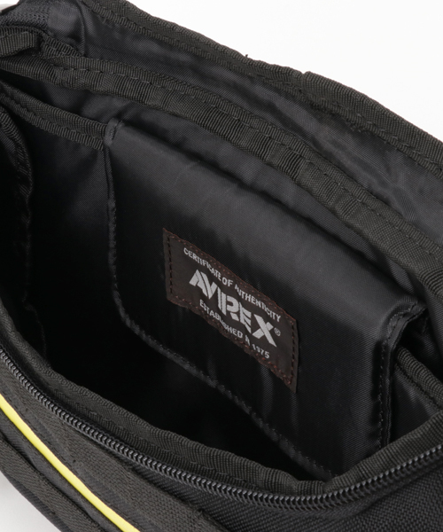 AVIREX（アヴィレックス）の「avirex/ アヴィレックス / RUDE WAIST BAG/リュード　ウエストバッグ（ボディバッグ/ウエストポーチ・メンズ・ブラック/カーキ・FREE）」の4枚目の写真