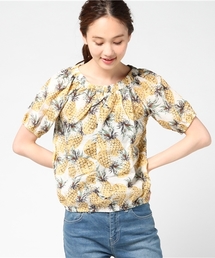 LBC | パイナップルプリントブラウス                 (シャツ/ブラウス)