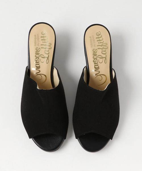 salle de bal（サルデバル）の「スエードミュールサンダル（サンダル・レディース・ベージュ/ブルー/ブラック/ピンク・L/S/M）」の5枚目の写真