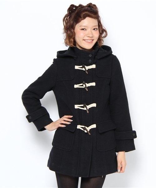 WEGO（ウィゴー）の「二重織ミドル丈ダッフルコート（ダッフルコート・レディース・ダークグレー/ネイビー/キャメル・MEDIUM/LARGE）」の13枚目の写真