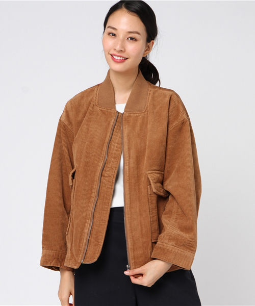 MERLOT（メルロー）の「コーデュロイブルゾン000-9527（ブルゾン・レディース・ベージュ/キャメル/ワイン/ブラック・FREE）」の16枚目の写真