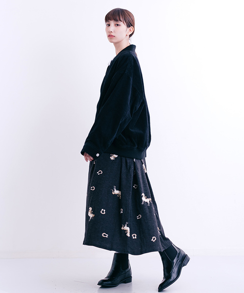 MERLOT（メルロー）の「コーデュロイブルゾン000-9527（ブルゾン・レディース・ベージュ/キャメル/ワイン/ブラック・FREE）」の14枚目の写真