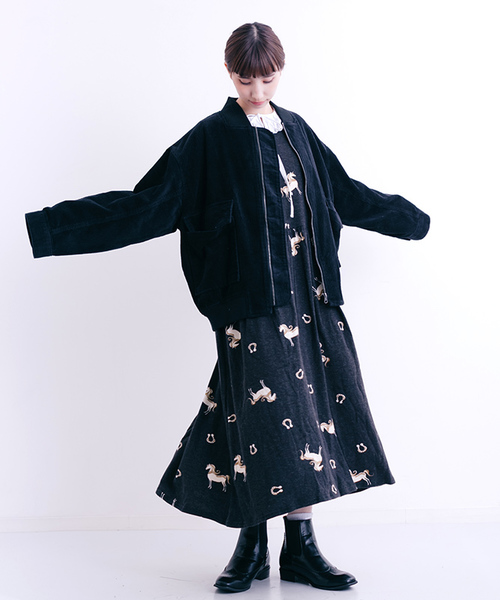 MERLOT（メルロー）の「コーデュロイブルゾン000-9527（ブルゾン・レディース・ベージュ/キャメル/ワイン/ブラック・FREE）」の20枚目の写真