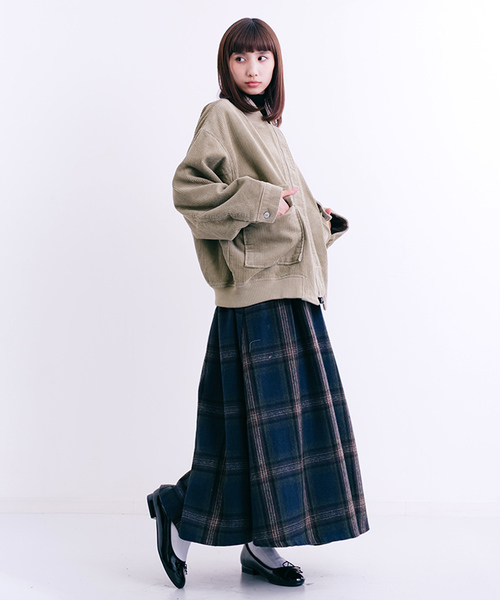 MERLOT（メルロー）の「コーデュロイブルゾン000-9527（ブルゾン・レディース・ベージュ/キャメル/ワイン/ブラック・FREE）」の18枚目の写真