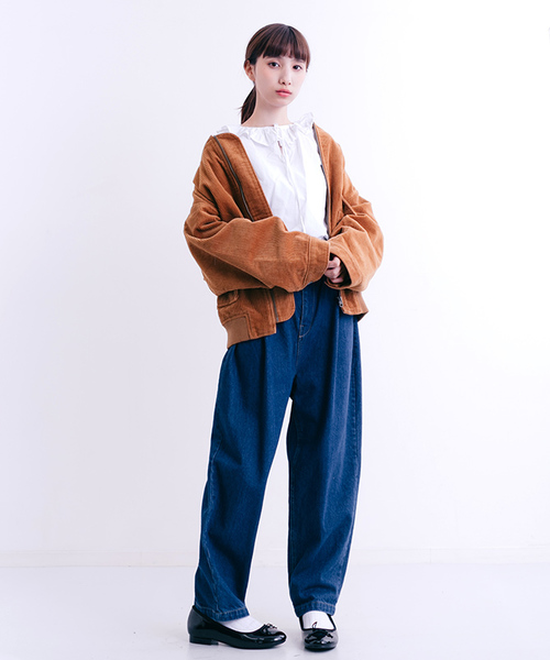 MERLOT（メルロー）の「コーデュロイブルゾン000-9527（ブルゾン・レディース・ベージュ/キャメル/ワイン/ブラック・FREE）」の10枚目の写真