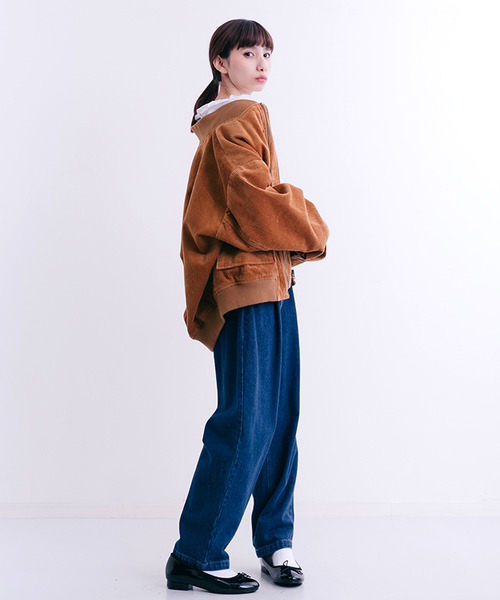 MERLOT（メルロー）の「コーデュロイブルゾン000-9527（ブルゾン・レディース・ベージュ/キャメル/ワイン/ブラック・FREE）」の6枚目の写真